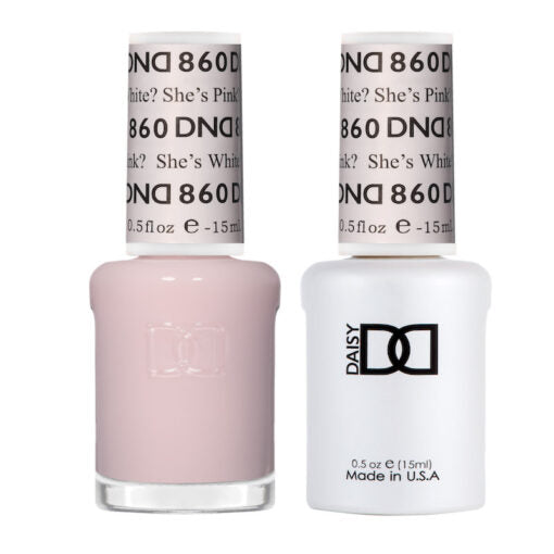 DND - Gel & Lacquer - She's White? She's Pink? - #860 - Gel & Lacquer Polish at Beyond Polish